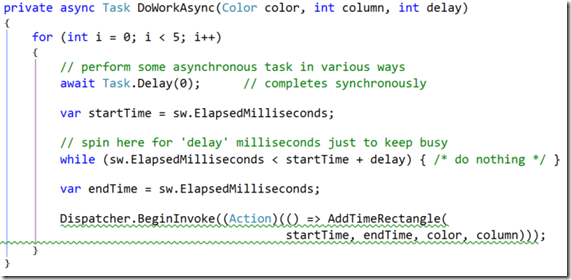 async-completed synchronously code